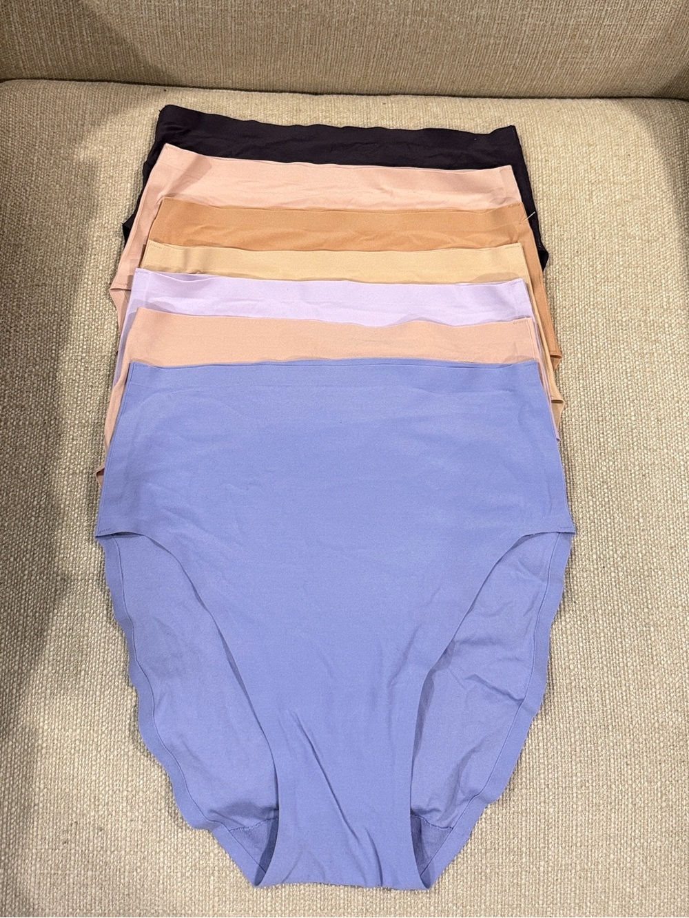 (7) NEW Chantelle Soft Stretch Seamless French Cut Brief Panties One Size